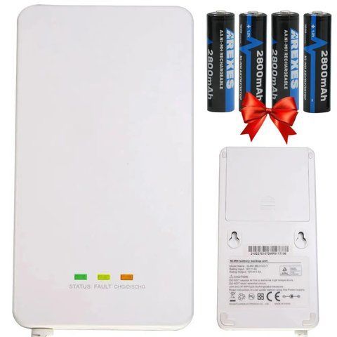Міні ДБЖ BBU15-DT, 12В + Подарунок 4шт пальчикових акумуляторів 2800mAh Arexes Безперебійник для роутера, камери, терміналу 0234563962 фото