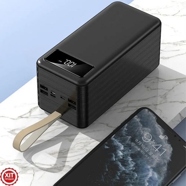 Повербанк з ліхтариком 80000мАг, 22.5Вт (4хUSB+Micro+Type-C+Lightning) ACL PW-94 / Powerbank / Павербанк / УМБ  0234581188 фото