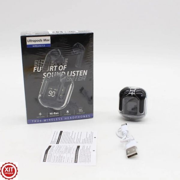 Бездротові навушники Bluetooth, 300mAh, USB, TWS / Блютуз навушники / Вакуумні навушники  0234578394 фото