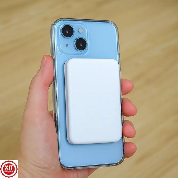 Магнітний павербанк 10000mAh, з підтримкою MagSafe, Type-C / Power Bank / Повербанк бездротовий   0234583834 фото