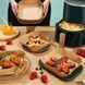 100 шт Пергаментна форма для аерогрилю, одноразова, 16х16х4,5см / Квадратна форма в аерогриль / Пергамент для аерогрилю 0234586156 фото 2