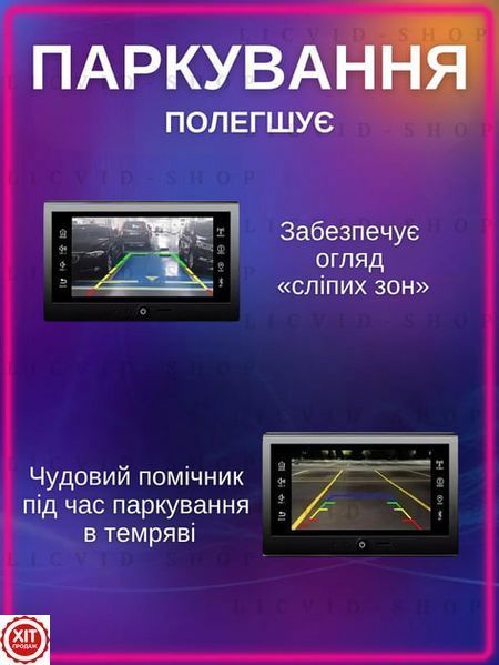 Камера заднього виду на авто з діодним підсвічуванням 4LED / Камера для паркування / Камера для заднього огляду в авто 0234566621010 фото