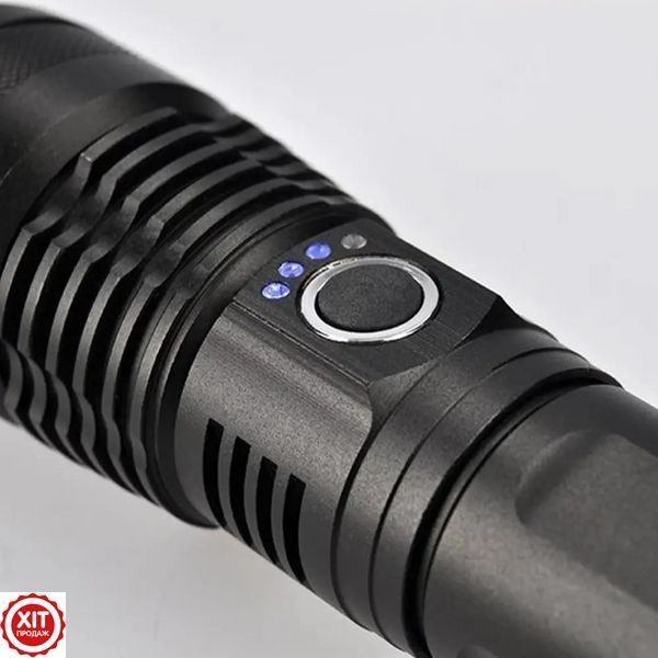 Ручний тактичний ліхтар 1500лм, до 1200м, BL X71-P90 / Потужний LED ліхтарик акумуляторний  0234566288 фото