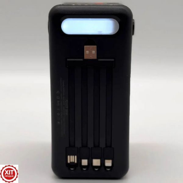 Повербанк 160000мАг з сонячною панеллю, 4хUSB, JS-640CX / Потужний павербанк для телефону / УМБ / Power Bank 02345737360 фото