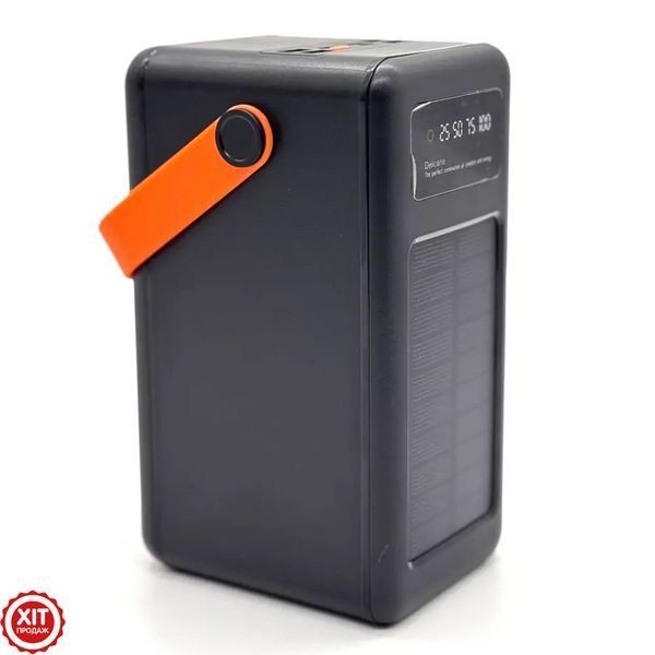 Повербанк 160000мАг з сонячною панеллю, 4хUSB, JS-640CX / Потужний павербанк для телефону / УМБ / Power Bank 02345737360 фото