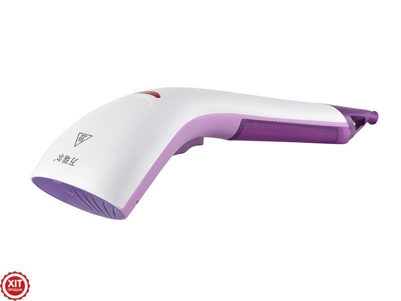 Ручний відпарювач для одягу + насадка щітка, 1000Вт, WELX Hand Steamer / Вертикальна парова праска 02345703260 фото