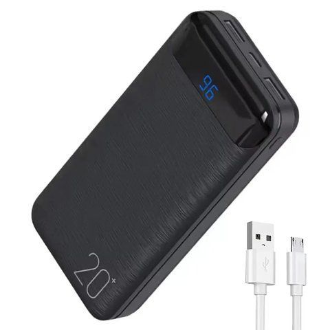 Повербанк з дисплеєм 20000мАч, KP-89 / Павер банк / Power bank / Зовнішній акумулятор / УМБ 0234573538 фото