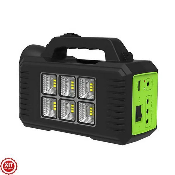 Ліхтар на сонячній батареї з PowerBank 4000мАг, GD-8077 + 2 лампи / Зарядна та освітлювальна станція  0234564582 фото