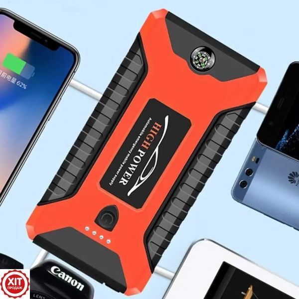 Пуско зарядний пристрій 99800мАч 600А, JUMPSTARTER 29B / Пусковий пристрій для акумуляторів з ліхтариком  0234572386 фото