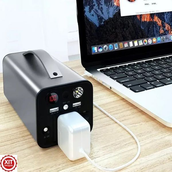 Портативна зарядна станція 200Вт, 50000мАг (220В+USB+DC) OKD-200 / Зарядна електростанція для дому 0234575826 фото