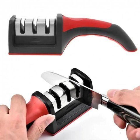 Точилка для ножів Sharpener RS-168 NJ-523 / Кухонна механічна точилка / Ножеточка 0234565861 фото
