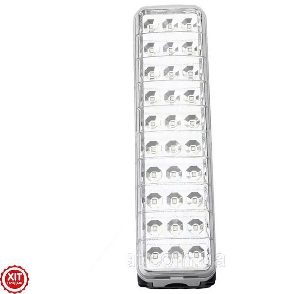 Аварійний світильник-ліхтар 1200 мАг, 30 LED, KD-630 / Світлодіодна LED лампа на акумуляторі, 2 режими 0234565328 фото