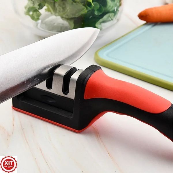 Точилка для ножів Sharpener RS-168 NJ-523 / Кухонна механічна точилка / Ножеточка 0234565861 фото