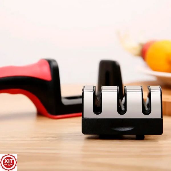Точилка для ножів Sharpener RS-168 NJ-523 / Кухонна механічна точилка / Ножеточка 0234565861 фото