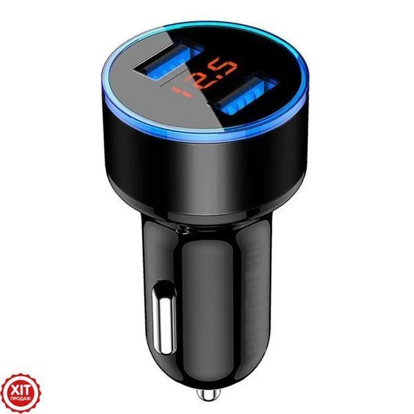 Адаптер автомобільний CAR USB HC6 на 2 USB / Автомобільний зарядний пристрій в прикурювач  0234571211 фото