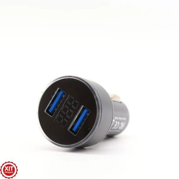Адаптер автомобільний CAR USB HC6 на 2 USB / Автомобільний зарядний пристрій в прикурювач  0234571211 фото