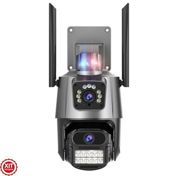 Вулична WIFI камера відеоспостереження (6MP, Full HD) Dual Lens / Поворотна IP камера спостереження 0234568441 фото