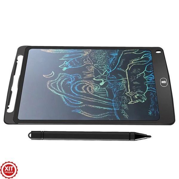 Графічний планшет для малювання + стилус 10", LCD Writing Tablet, Чорний / Дитячий планшет для записів 02345731690 фото