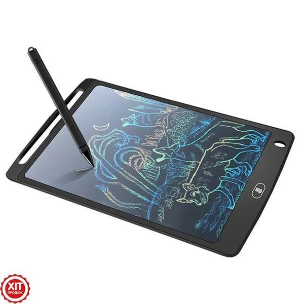 Графічний планшет для малювання + стилус 10", LCD Writing Tablet, Чорний / Дитячий планшет для записів 02345731690 фото