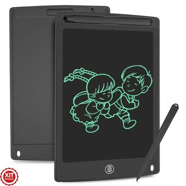 Графічний планшет для малювання + стилус 10", LCD Writing Tablet, Чорний / Дитячий планшет для записів 02345731690 фото