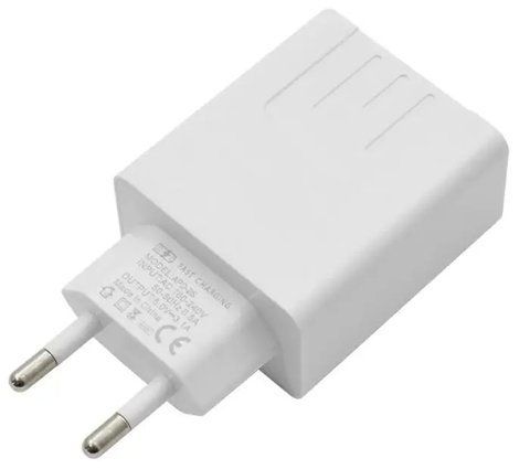 Адаптер 220V на 2 USB (A-14) з дисплеєм CX QC03 / Зарядний пристрій / Блок живлення для заряджання телефону   0234563855 фото