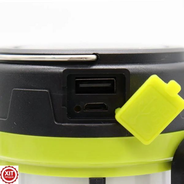 Ліхтар на сонячній батареї LED F-910, з PowerBank / Акумуляторний кемпінговий світильник  0234568340 фото