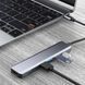 USB хаб 7в1, Type-C to HDMI + SD + TF + 3хUSB + PD, Сірий / USB розгалужувач для ноутбука / ЮСБ хаб 0234565827 фото 6