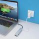USB хаб 7в1, Type-C to HDMI + SD + TF + 3хUSB + PD, Сірий / USB розгалужувач для ноутбука / ЮСБ хаб 0234565827 фото 2