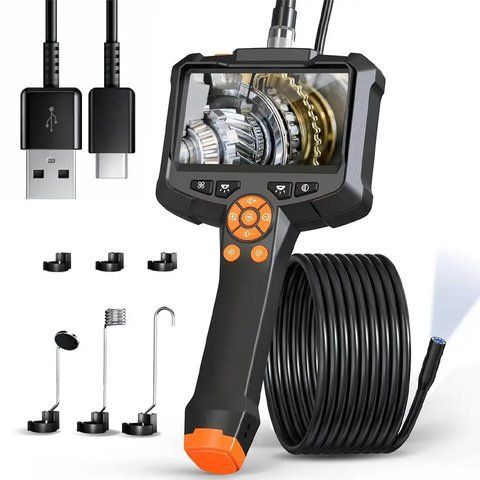 Автомобільний ендоскоп з дисплеєм 4,3" (1080P), 5м, USB / Ендоскопічна камера для авто / Камера ендоскоп  0234591951 фото