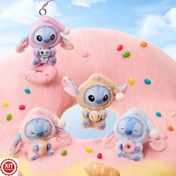 Іграшка-брелок Стіч 16см, Сюрприз + Подарунок Пікмі паличка 69,5см / Stitch / М'яка іграшка стіч / Лабубу   0234580700 фото