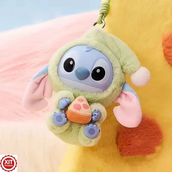 Іграшка-брелок Стіч 16см, Сюрприз + Подарунок Пікмі паличка 69,5см / Stitch / М'яка іграшка стіч / Лабубу   0234580700 фото