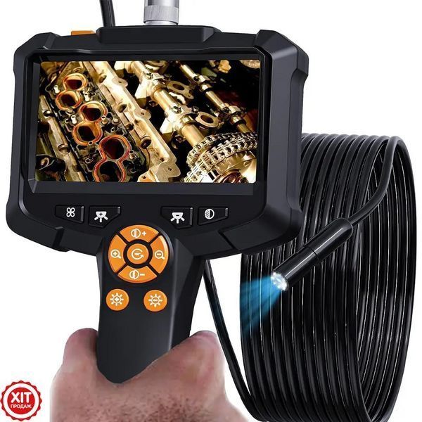 Автомобільний ендоскоп з дисплеєм 4,3" (1080P), 5м, USB / Ендоскопічна камера для авто / Камера ендоскоп  0234591951 фото