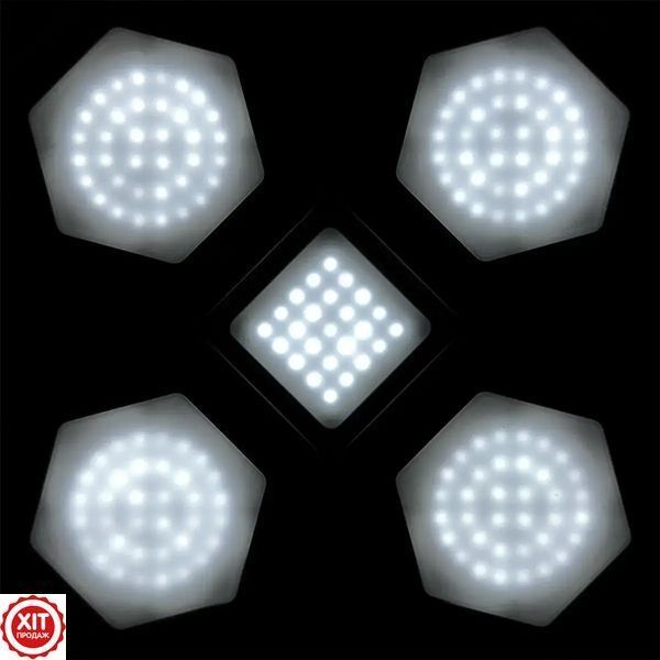 Кемпінговий LED ліхтар із сонячною панеллю до 10 год, 5000мАг, 169LED + Подарунок Адаптер з індикатором напруги 0234568178 фото