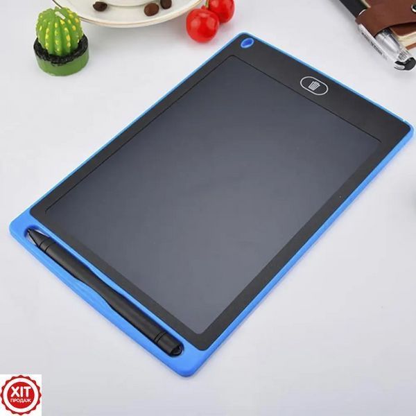 Розвиваючий графічний LCD планшет для малювання (8,5") + стілус, Dex, Синій / Кольорова дошка для записів  0234566317 фото