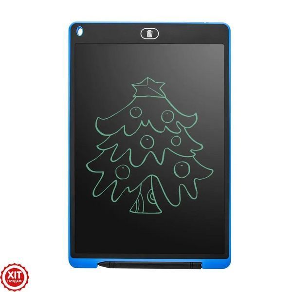 Розвиваючий графічний LCD планшет для малювання (8,5") + стілус, Dex, Синій / Кольорова дошка для записів  0234566317 фото