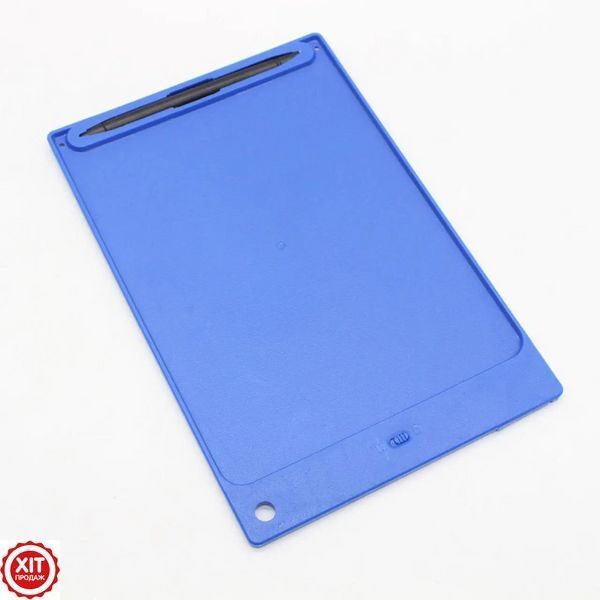 Розвиваючий графічний LCD планшет для малювання (8,5") + стілус, Dex, Синій / Кольорова дошка для записів  0234566317 фото