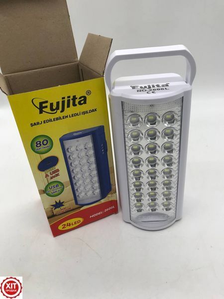 Ліхтар переносний світлодіодний з повербанком 3000 mAh, 24 LED, Fujita DL-2606 Білий / Акумуляторний ліхтар 023456382401 фото