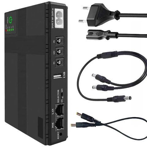 Джерело безперебійного живлення для роутера 10400mAh DC UPS / ДБЖ для роутера / Power Bank для роутера / Міні УПС  0234572683 фото