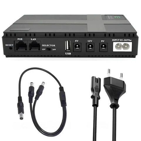 Джерело безперебійного живлення для роутера 10400mAh DC UPS / ДБЖ для роутера / Power Bank для роутера / Міні УПС  0234572683 фото