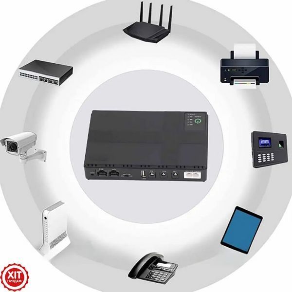 Джерело безперебійного живлення для роутера 10400mAh DC UPS / ДБЖ для роутера / Power Bank для роутера / Міні УПС  0234572683 фото