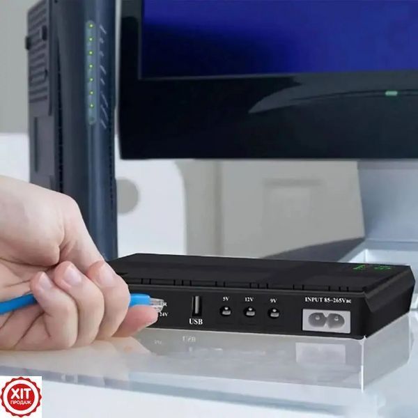 Джерело безперебійного живлення для роутера 10400mAh DC UPS / ДБЖ для роутера / Power Bank для роутера / Міні УПС  0234572683 фото