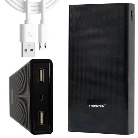 Портативний акумулятор PowerBank 20000mAh, 2хUSB, PN-555 / Зовнішній акумулятор / Повербанк для телефону 0234573586 фото