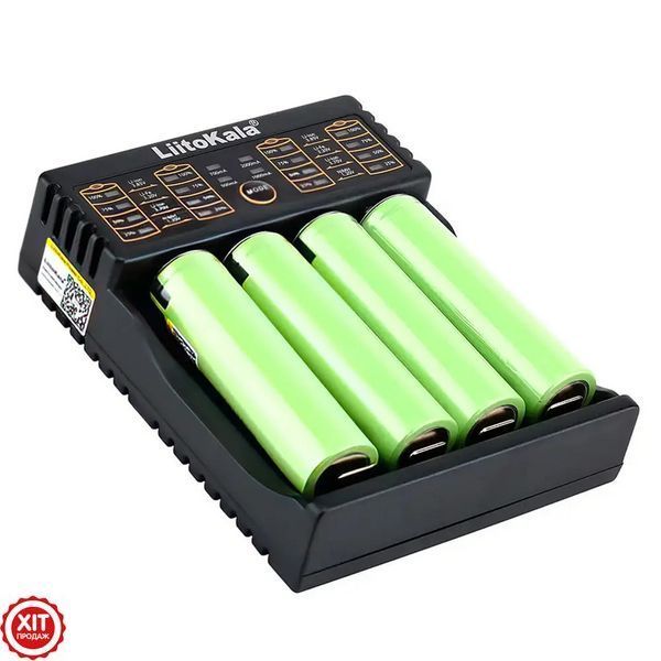 Зарядний пристрій для 4-ох акумуляторів Liitokala Lii-402, з функцією PowerBank / Зарядка для батарейок  0234567566 фото