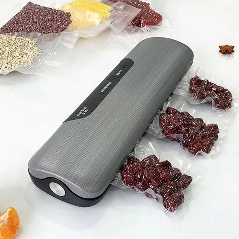 Вакууматор для їжі, 130 Вт, SK-13031 + Подарунок Вакуумні пакети 5 м х 20 см / Потужний вакууматор / Вакумний пакувальник / Вакууматор для продуктів  0234582179 фото