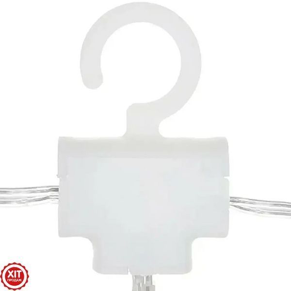 Гірлянда Штора, від USB, 3х2м, 200 LED, Теплий білий / Новорічна гірлянда на вікно з пультом на мідному дроті  023456380102 фото
