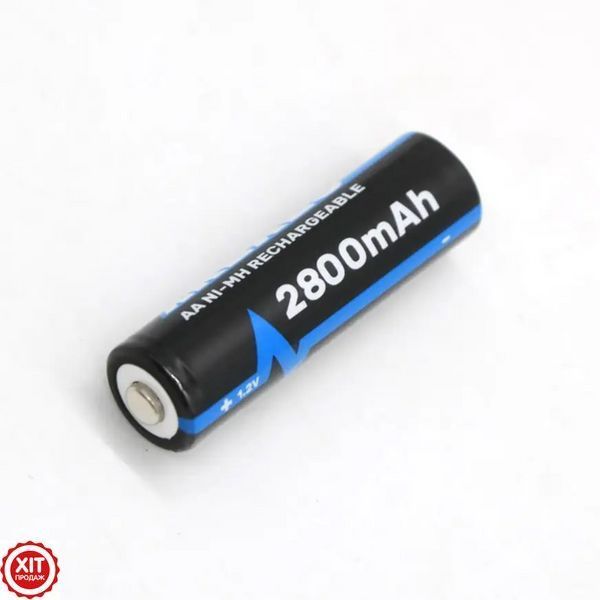 Комплект 4шт Акумулятор пальчиковий АА, 2800mAh Arexes / Акумуляторна батарейка / Багаторазова батарейка 0234571627 фото