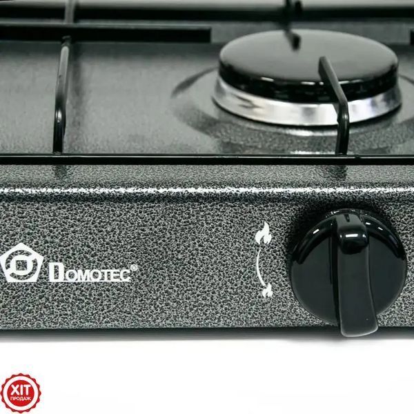 Настільна газова плита Domotec MS 6602 / Двокомфорочний газовий таганок / Плита на дві комфорки  0234562789 фото