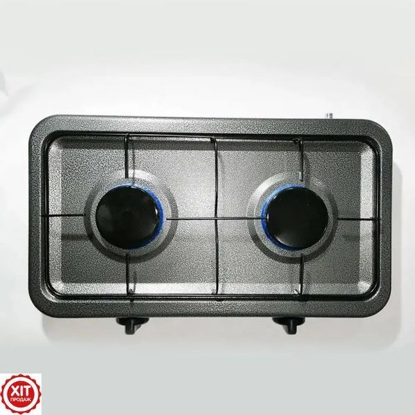 Настільна газова плита Domotec MS 6602 / Двокомфорочний газовий таганок / Плита на дві комфорки  0234562789 фото