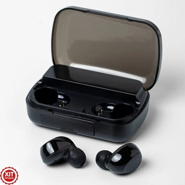 Бездротові Bluetooth навушники з дисплеєм та мікрофоном TWS M10 / Блютуз навушники з функцією PowerBank 0234569839 фото