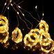 Гірлянда Штора, від USB, 3х2м, 200 LED, Теплий білий / Новорічна гірлянда на вікно з пультом на мідному дроті  023456380102 фото 3
